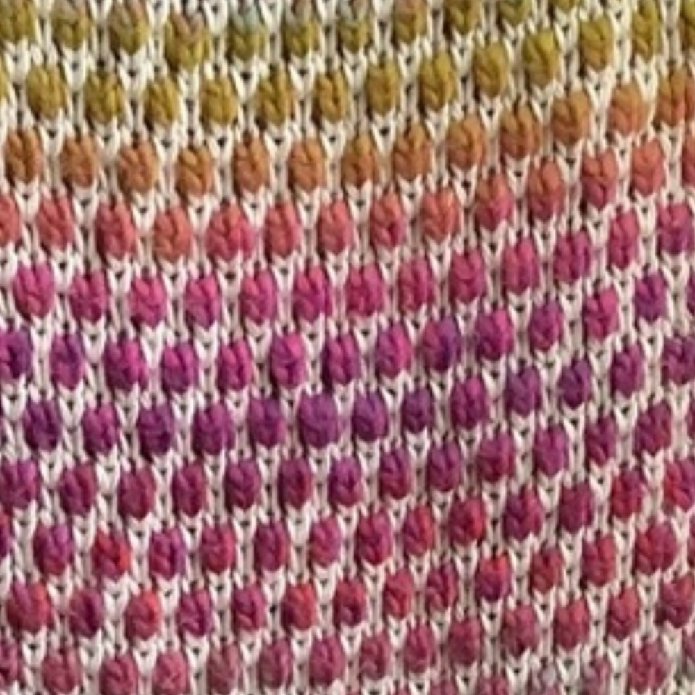 VGC vintage rainbow popcorn space dye scarf